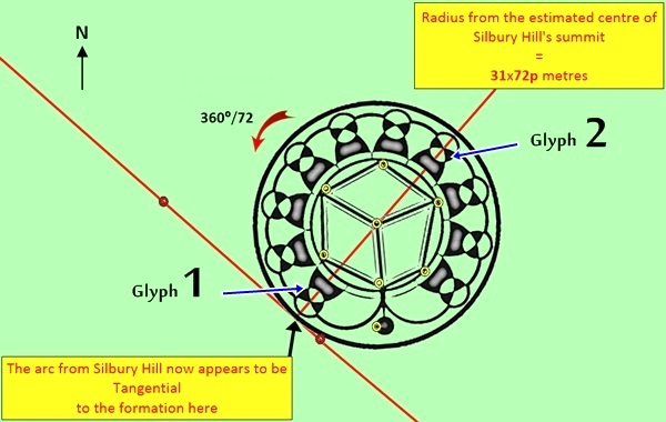 Monument Hill, Wiltshire crop circle, aerial photo 30