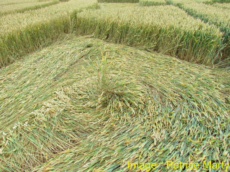 Monument Hill, Wiltshire crop circle, aerial photo 52