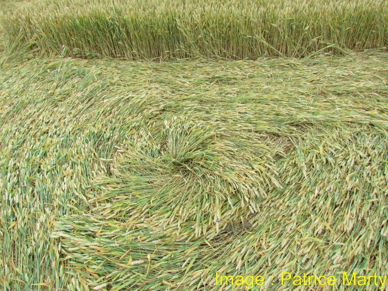 Monument Hill, Wiltshire crop circle, aerial photo 54