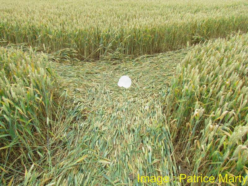 Monument Hill, Wiltshire crop circle, aerial photo 61