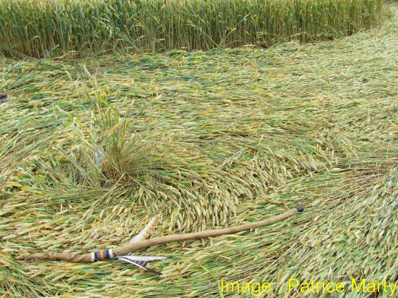 Monument Hill, Wiltshire crop circle, aerial photo 64