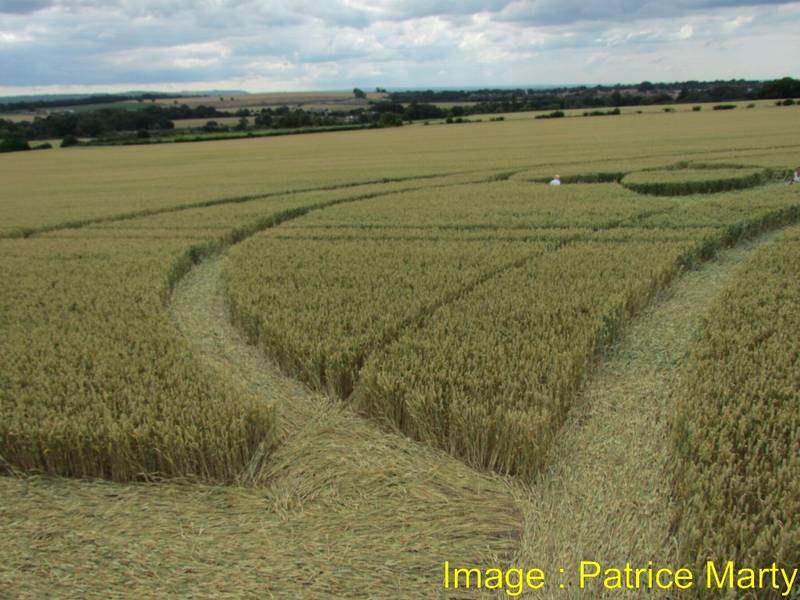 Monument Hill, Wiltshire crop circle, aerial photo 62