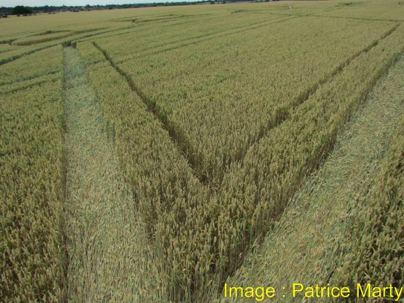 Monument Hill, Wiltshire crop circle, aerial photo 65