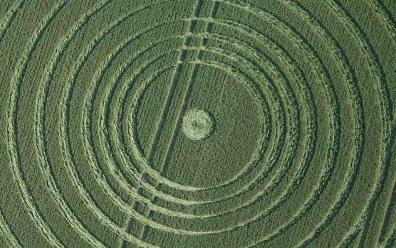 Avebury Trusloe, Wiltshire crop circle, aerial photo 109