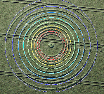 Avebury Trusloe, Wiltshire crop circle, aerial photo 117