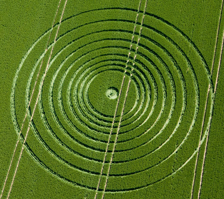 Avebury Trusloe, Wiltshire crop circle, aerial photo 107