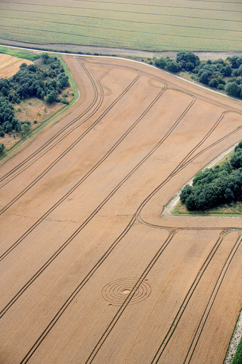 Silbury Hill (2), Wiltshire crop circle, aerial photo 3