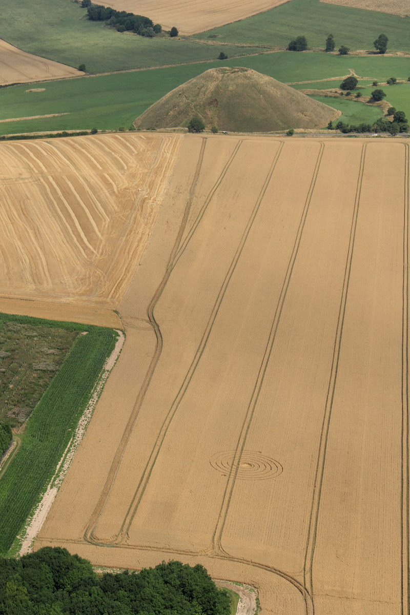 Silbury Hill (2), Wiltshire crop circle, aerial photo 4
