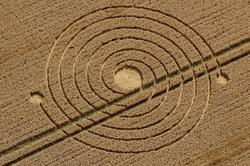 Silbury Hill (2), Wiltshire crop circle, aerial photo 2