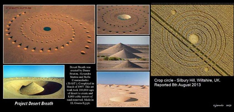 Silbury Hill (2), Wiltshire crop circle, aerial photo 31