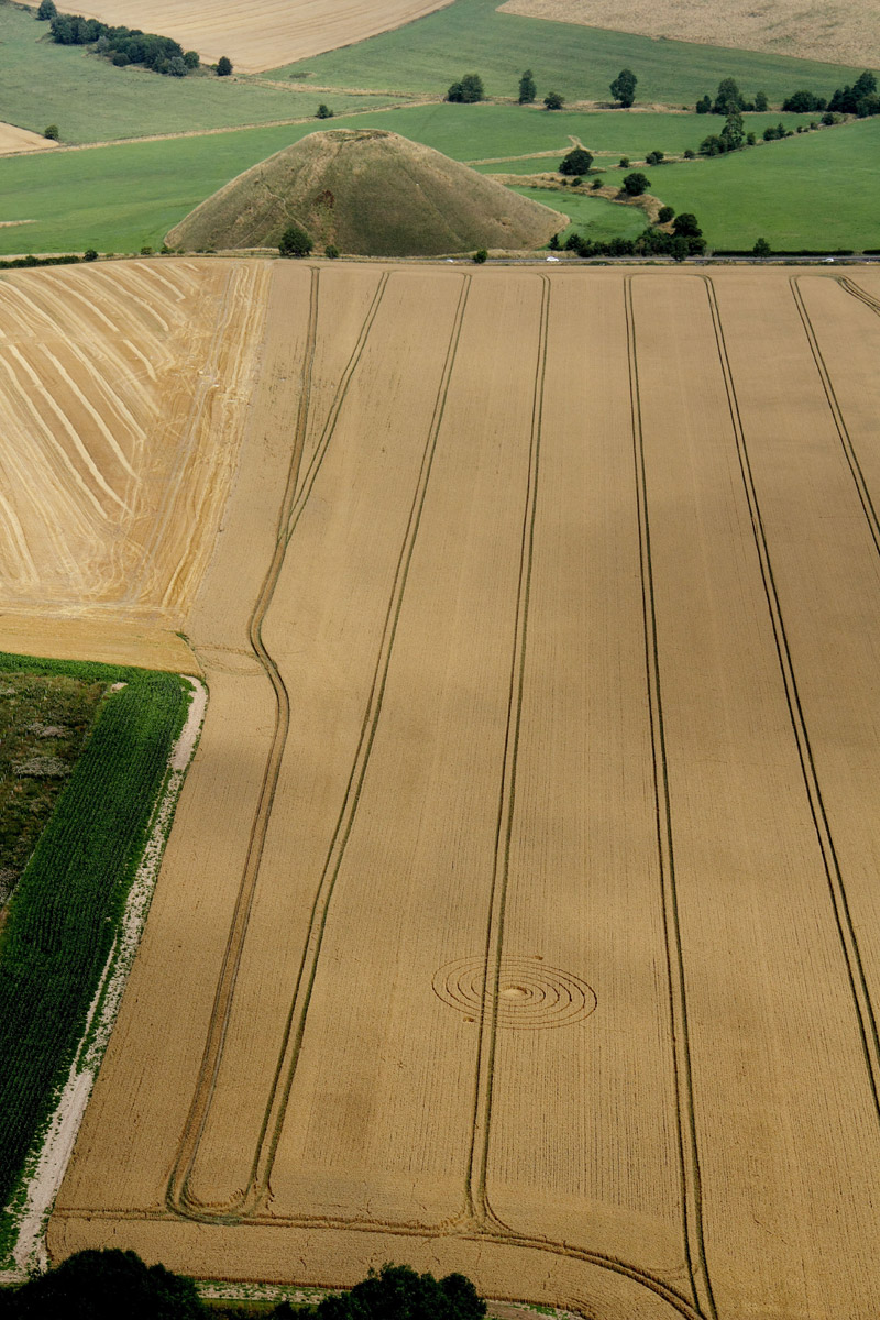 Silbury Hill (2), Wiltshire crop circle, aerial photo 5