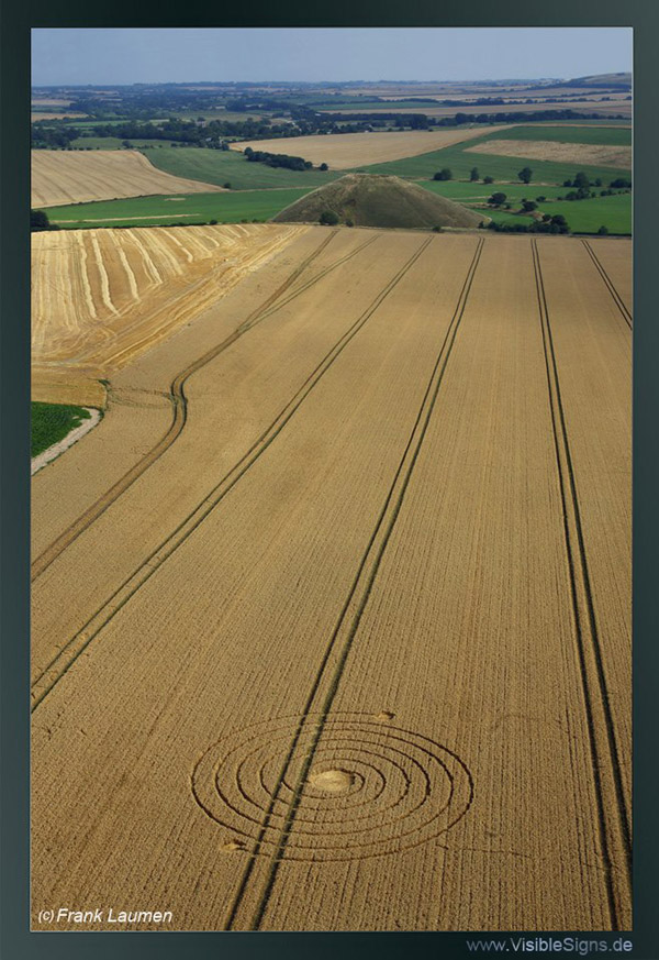 Silbury Hill (2), Wiltshire crop circle, aerial photo 7