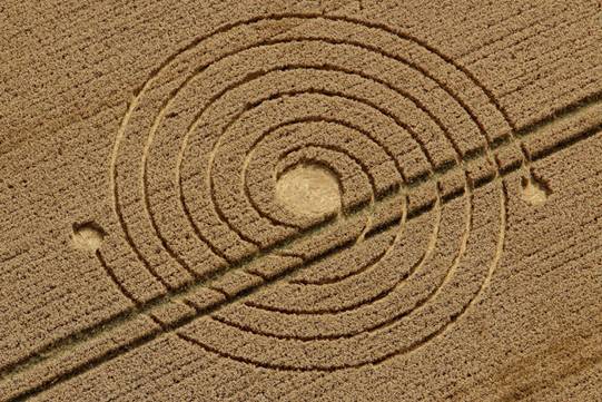 Silbury Hill (2), Wiltshire crop circle, aerial photo 15