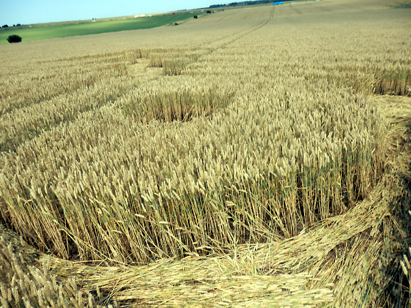 Stonehenge, Wiltshire crop circle, aerial photo 57