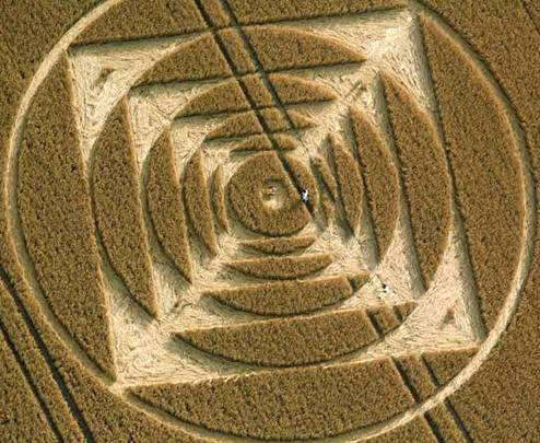 Stonehenge, Wiltshire crop circle, aerial photo 30