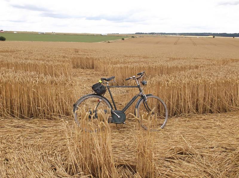 Stonehenge, Wiltshire crop circle, aerial photo 59