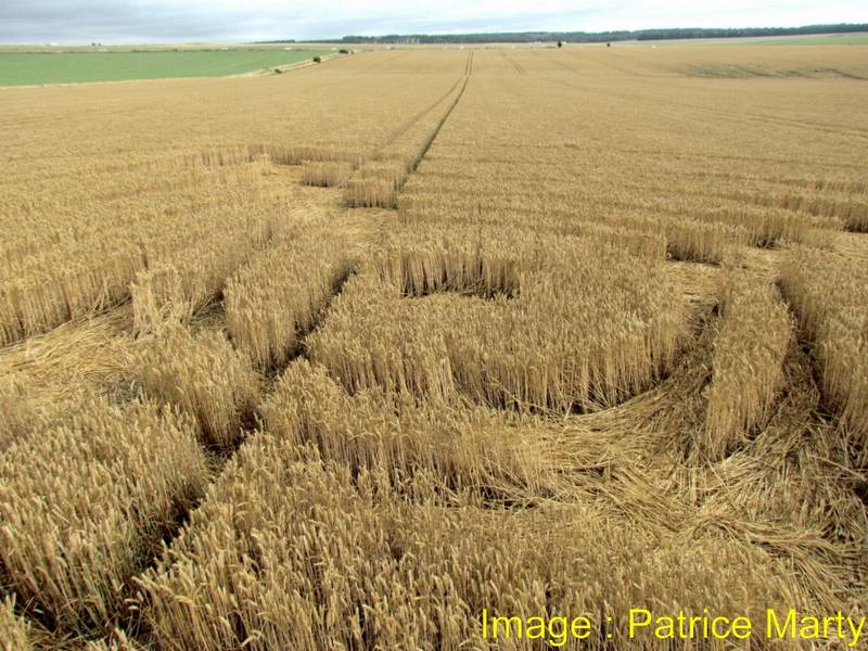 Stonehenge, Wiltshire crop circle, aerial photo 125