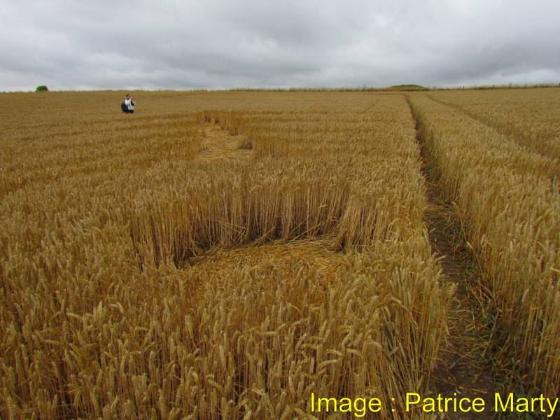 Stonehenge, Wiltshire crop circle, aerial photo 113