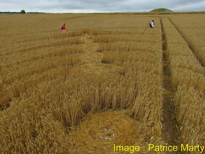Stonehenge, Wiltshire crop circle, aerial photo 112