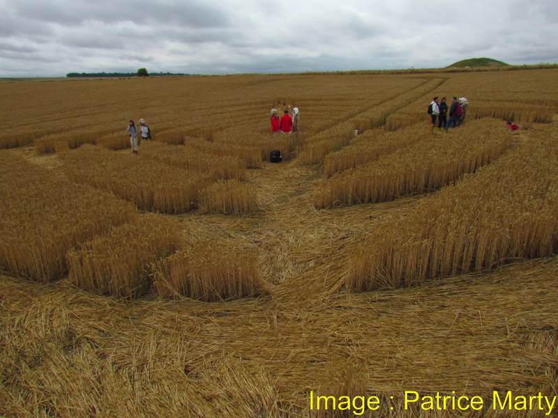 Stonehenge, Wiltshire crop circle, aerial photo 95