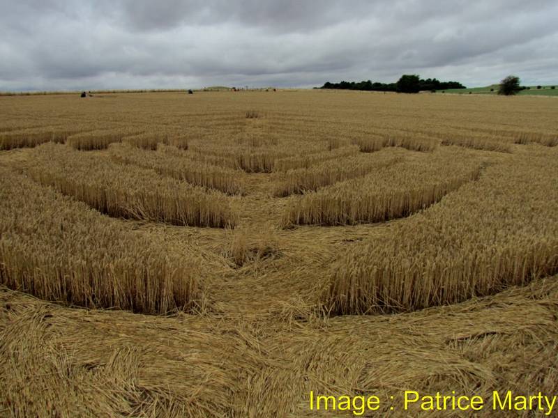 Stonehenge, Wiltshire crop circle, aerial photo 92