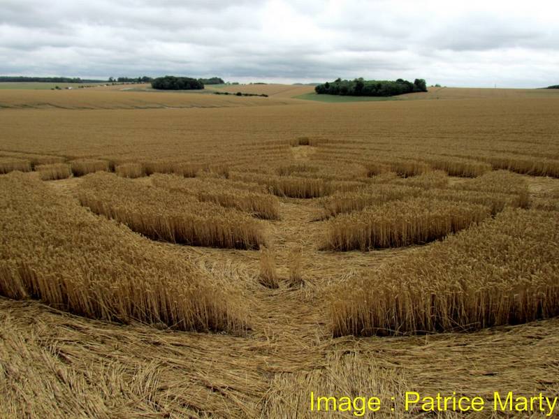 Stonehenge, Wiltshire crop circle, aerial photo 89