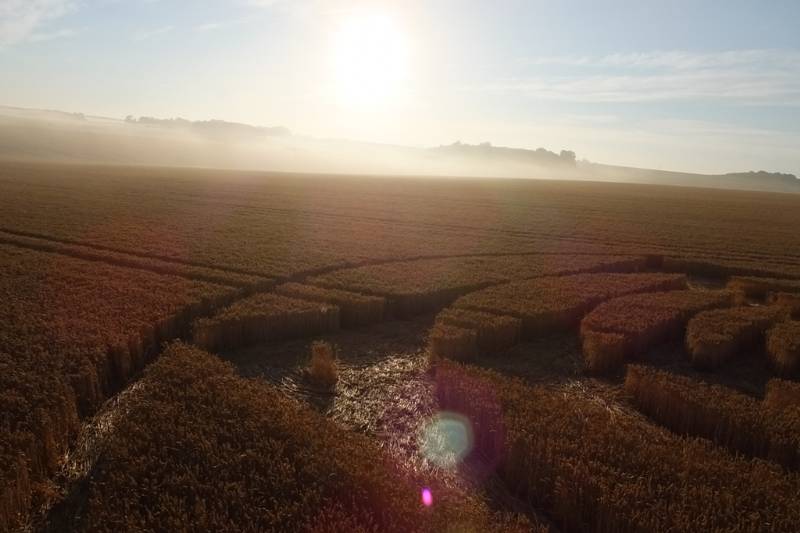 Stonehenge, Wiltshire crop circle, aerial photo 47