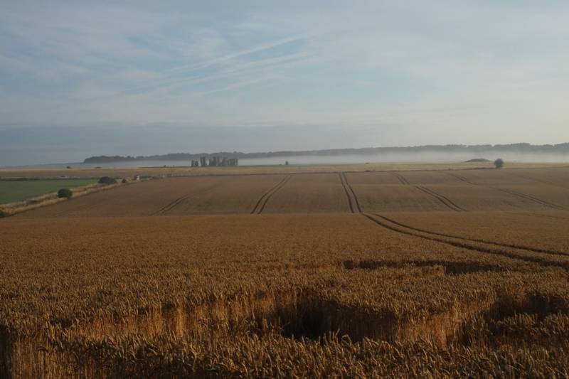 Stonehenge, Wiltshire crop circle, aerial photo 35
