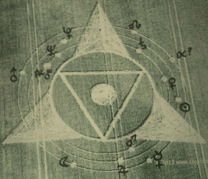 Wessex Ridgeway, Wiltshire crop circle, aerial photo 18
