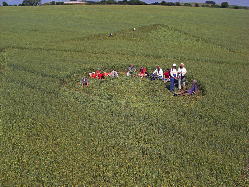 Wessex Ridgeway, Wiltshire crop circle, aerial photo 47