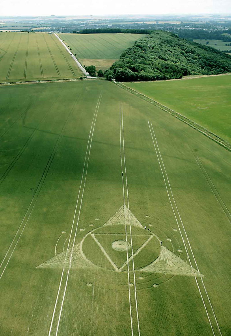 Wessex Ridgeway, Wiltshire crop circle, aerial photo 7