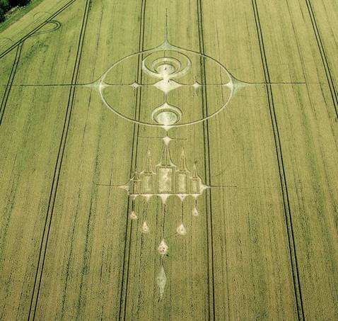 Wessex Ridgeway, Wiltshire crop circle, aerial photo 36