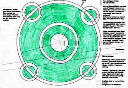 Borum, Denmark crop circle, aerial photo 2