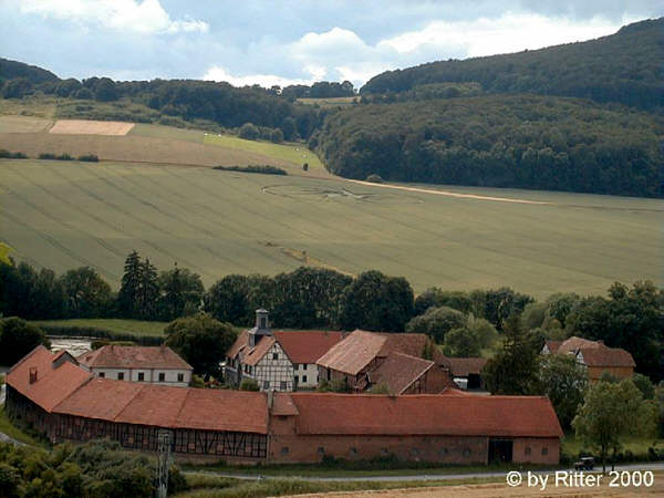 Burghasungen (2), Germany crop circle, aerial photo 2