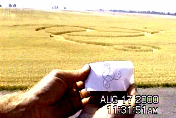 Church Road, USA crop circle, aerial photo 2
