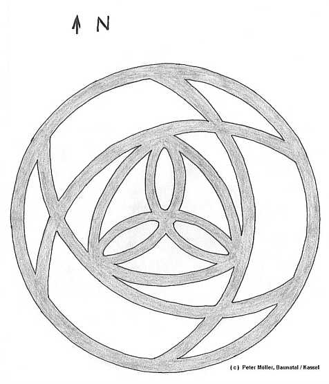 Ehlen, Germany crop circle, aerial photo 3