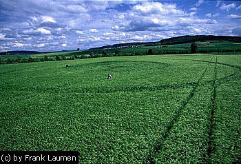 Elfershausen, Germany crop circle, aerial photo 2