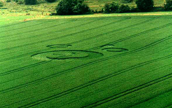 Ubachsberg, Netherlands crop circle, aerial photo 2