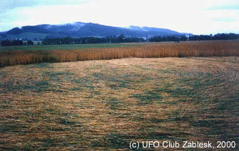 Prezletice, Czech Republic crop circle, aerial photo 2