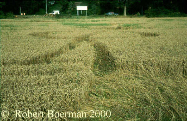 Brummen, Netherlands crop circle, aerial photo 2