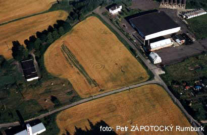 Krasna Lipa, Czech Republic crop circle, aerial photo 2