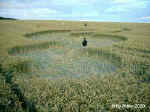 Netze, Germany crop circle, aerial photo 3