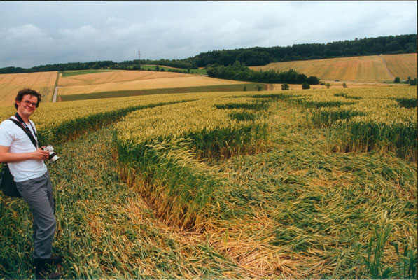 Kirchhardt, Germany crop circle, aerial photo 3