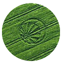Sinsheim, Germany crop circle, aerial photo 2
