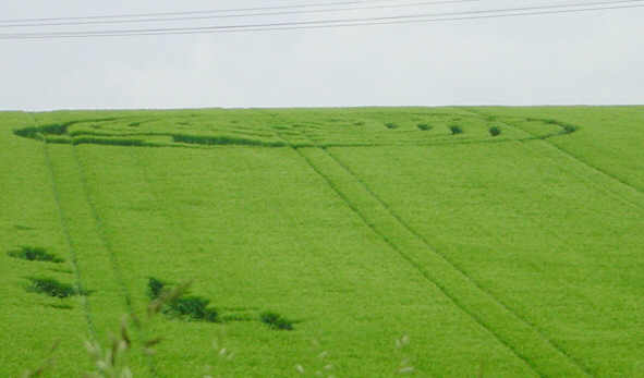 Sinsheim, Germany crop circle, aerial photo 5
