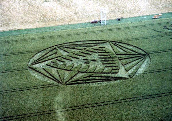 Methven, New Zealand crop circle, aerial photo 3