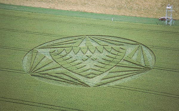 Methven, New Zealand crop circle, aerial photo 2