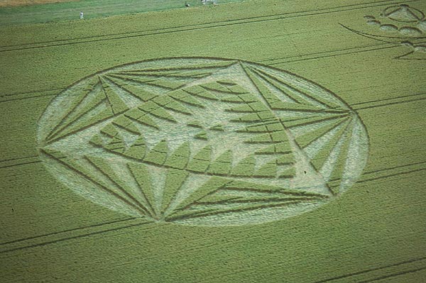 Methven, New Zealand crop circle, aerial photo 4