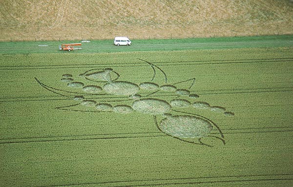 Methven, New Zealand crop circle, aerial photo 7