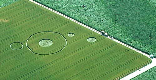 Busswil, Switerland, Switzerland crop circle, aerial photo 2
